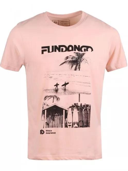 Fundango Basic T Logo 6 for men in pink 4