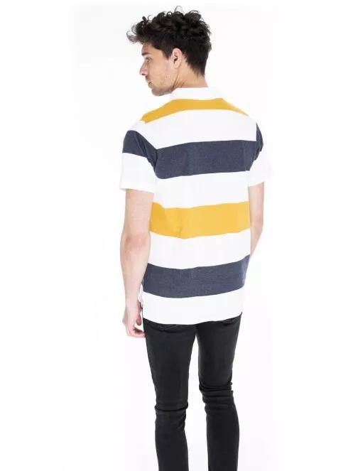 Fundango Incognito stripe for men in white 3