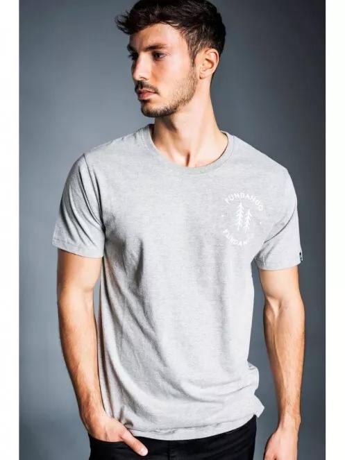 Fundango BASIC T LOGO for men in grey 2