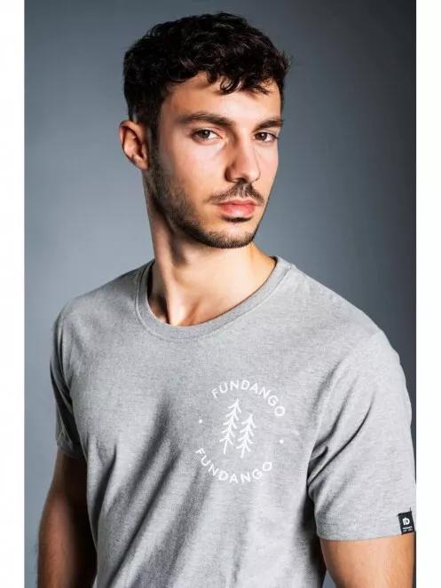 Fundango BASIC T LOGO for men in grey 4