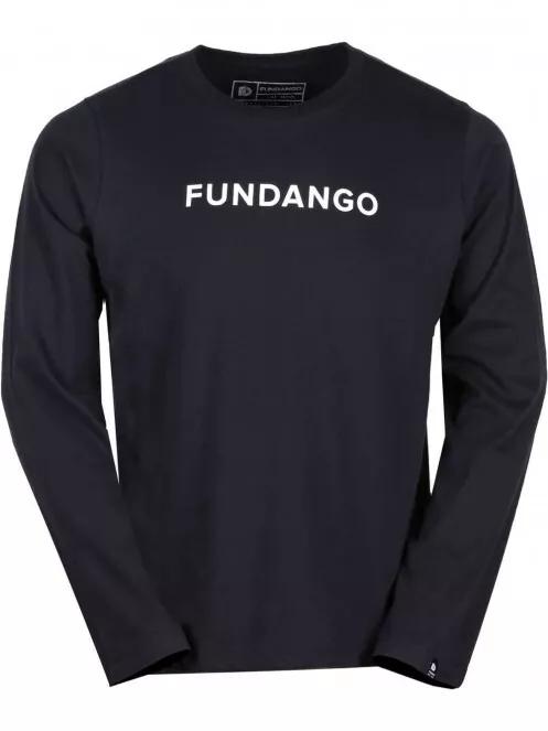 Fundango Mens Long T for men in black 4