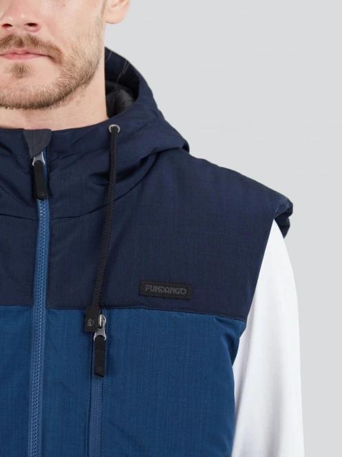 Fundango Karl Padded Vest for men in blue 5
