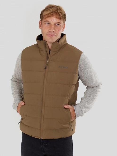 Fundango Vance Padded Vest for men in brown 2