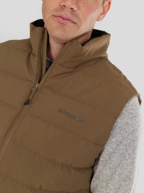 Fundango Vance Padded Vest for men in brown 6