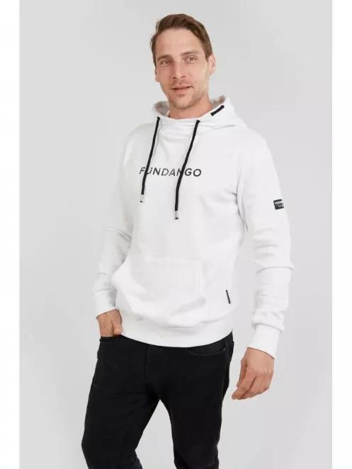 Fundango Hoover Hooded sweatshirt for men in white 2