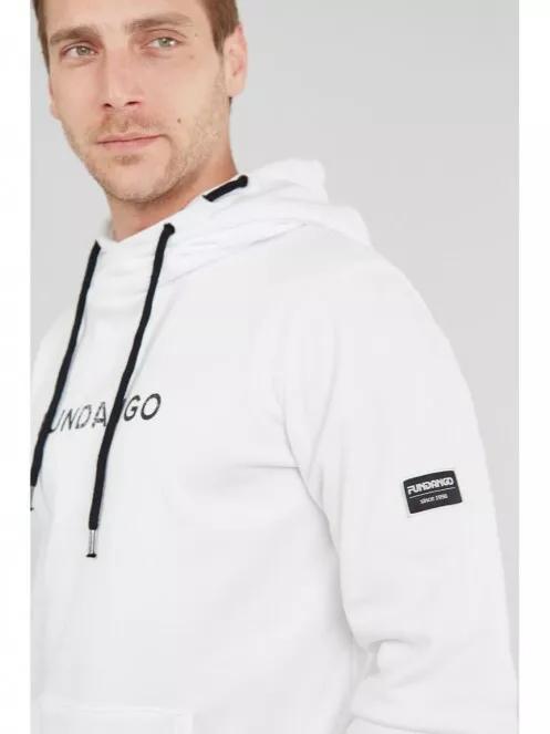 Fundango Hoover Hooded sweatshirt for men in white 4