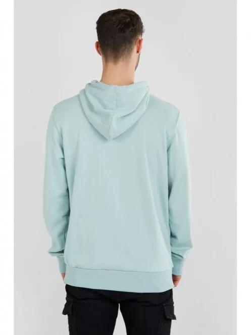 Fundango Hoover Hooded sweatshirt for men in green 3