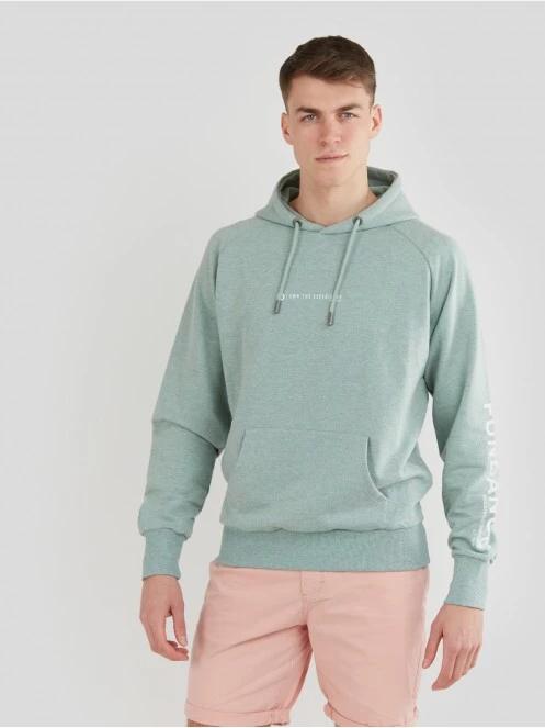Fundango Talis Hooded Sweatshirt for men in green 2