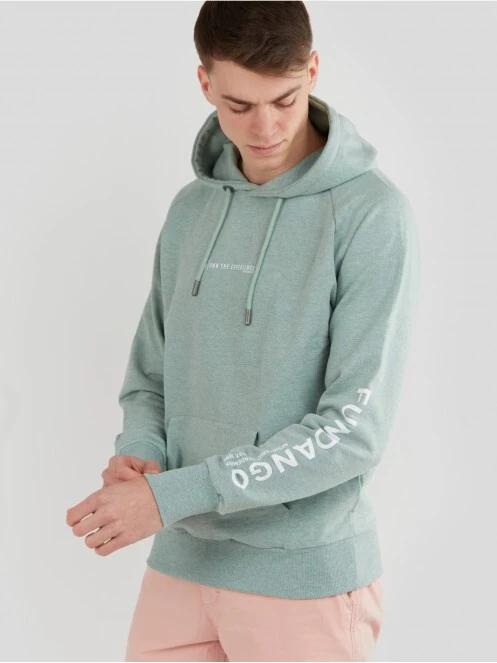 Fundango Talis Hooded Sweatshirt for men in green 4