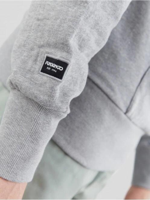 Fundango Talis Hooded Sweatshirt for men in grey 6