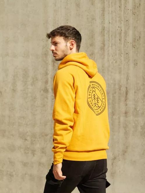 Fundango Talis Hooded Sweatshirt for men in yellow 7