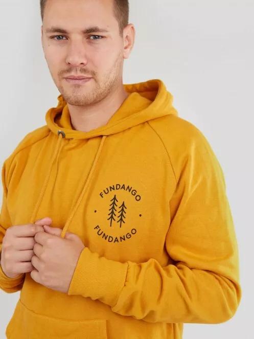 Fundango Talis Hooded Sweatshirt for men in yellow 4
