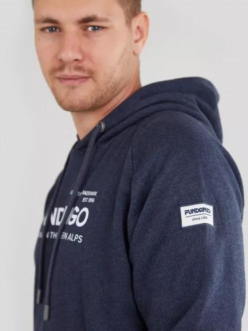 Fundango Dixon Hooded Sweatshirt for men in blue 6
