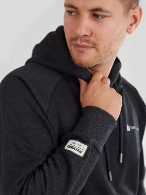 Fundango Dixon Hooded Sweatshirt for men in grey 4