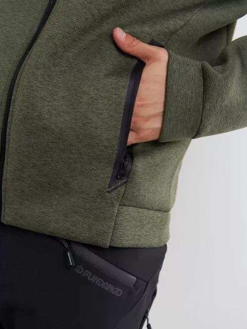 Fundango Hamal Tech Hoodie for men in oliv 5