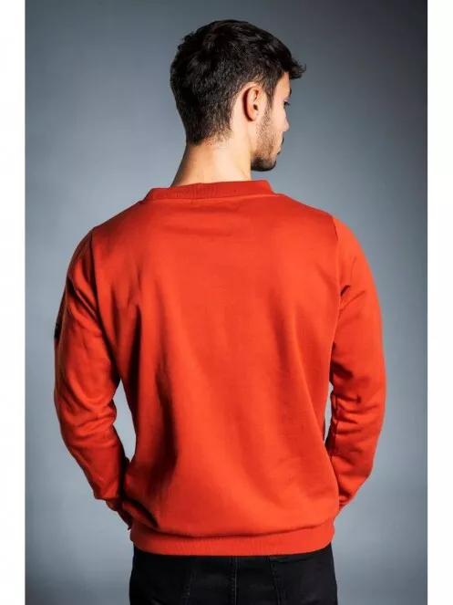 Fundango WARREN Pullover for men in orange 3