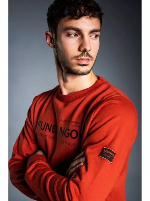 Fundango WARREN Pullover for men in orange 5