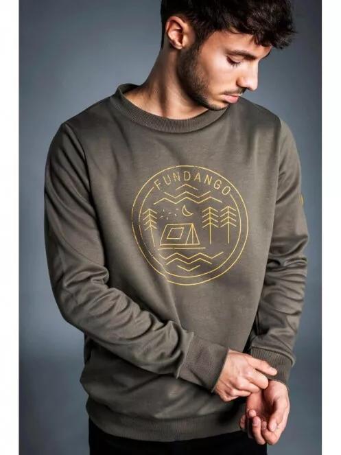 Fundango CAMP Pullover for men in oliv 2