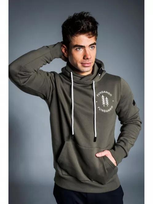 Fundango HOOVER Hooded Pullover for men in oliv 2