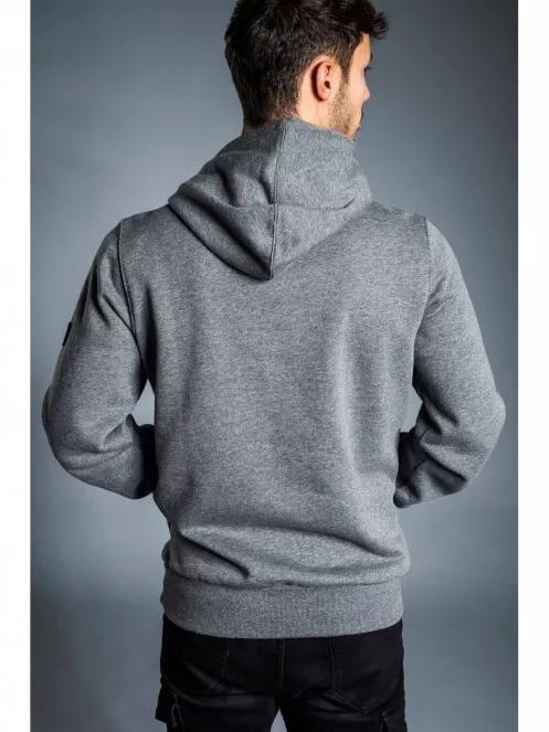 Fundango HOOVER Hooded Pullover for men in grey 6
