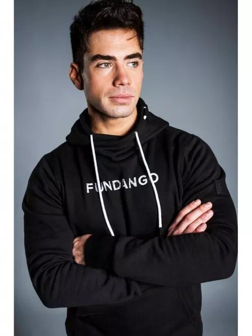 Fundango HOOVER Hooded Pullover for men in black 4