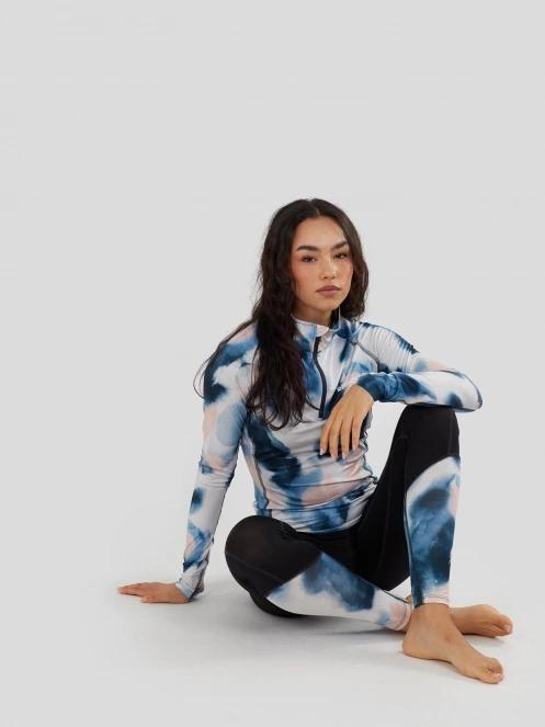 Fundango Yade II Baselayer Top for women in blue 5