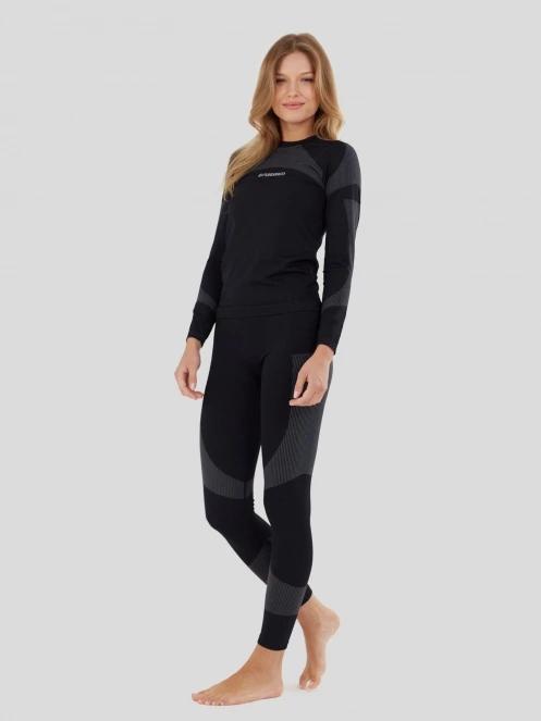 Fundango Seamless Baselayer Set for women in black 4