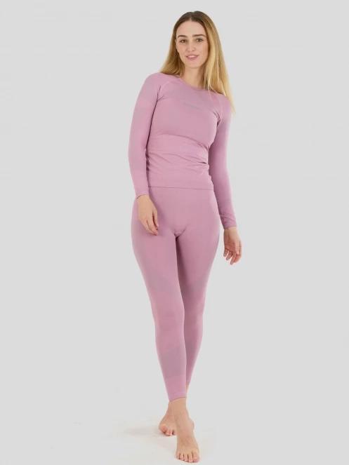 Fundango Seamless Baselayer Set for women in pink 2