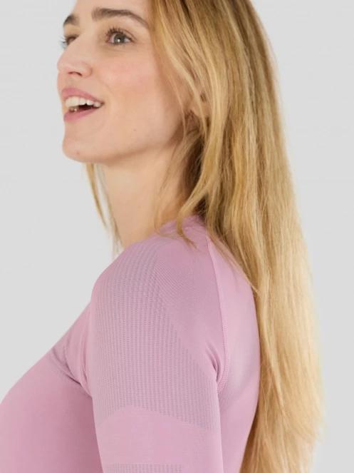 Fundango Seamless Baselayer Set for women in pink 5