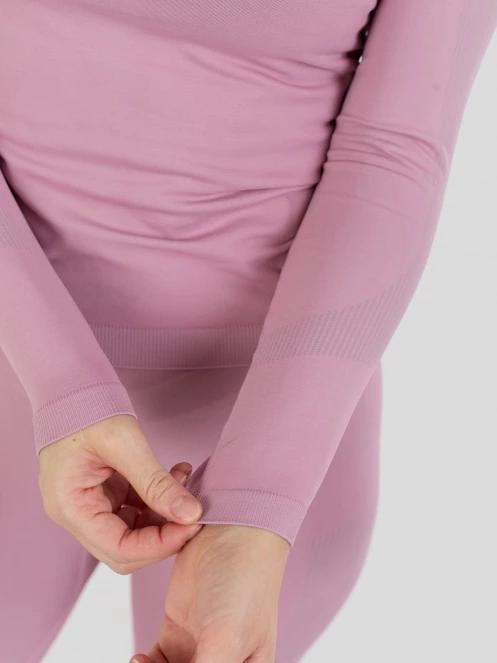 Fundango Seamless Baselayer Set for women in pink 6