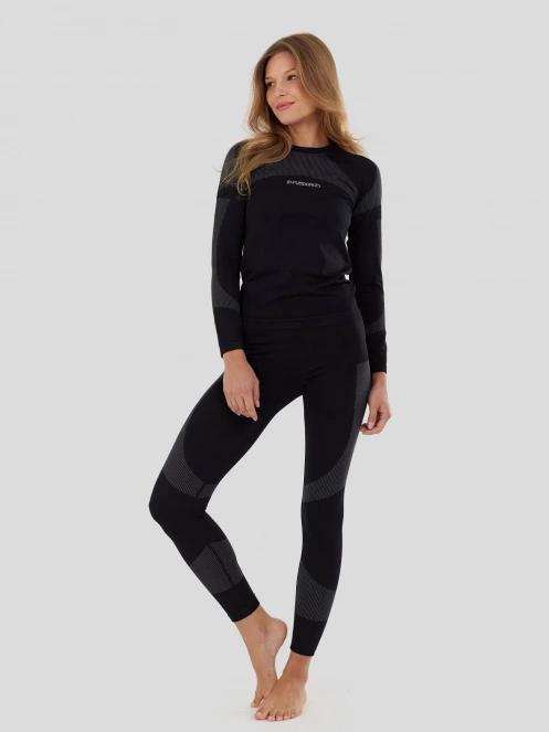 Fundango Seamless Baselayer Set for women in black 5