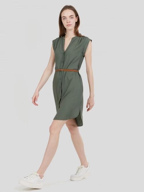 Fundango Mona Dress for women in oliv 4