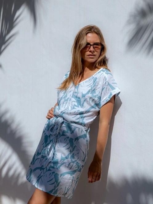 Fundango Palmetta Dress for women in blue 8