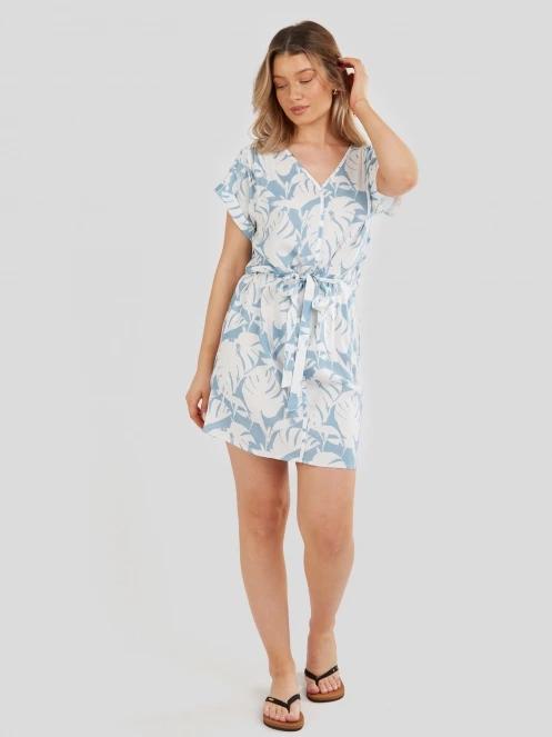 Fundango Palmetta Dress for women in blue 5