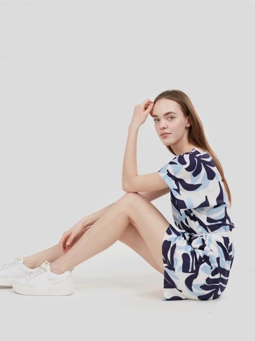 Fundango Palmetta Dress for women in blue 5