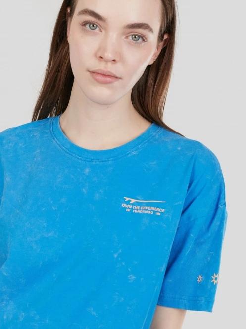 Fundango Swell Tee Dress for women in blue 5