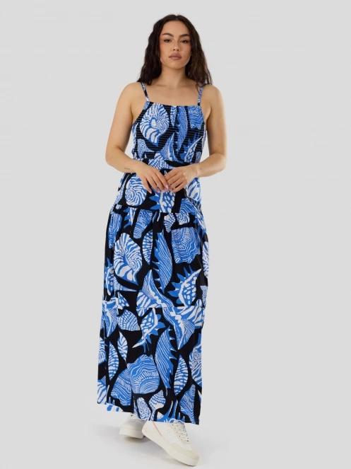 Fundango Paradise Maxi Dress for women in dark blue 4