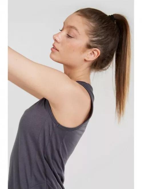 Fundango Jett Racerback Top for women in grey 4