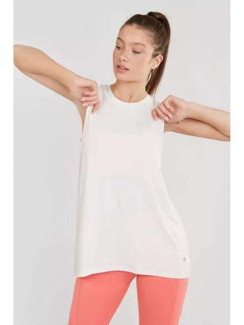 Fundango Neesa Loose Tank Top for women in white 2