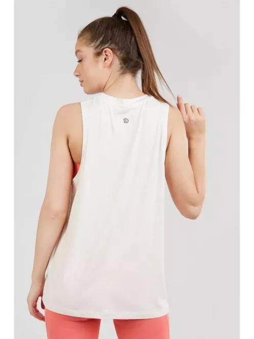 Fundango Neesa Loose Tank Top for women in white 3