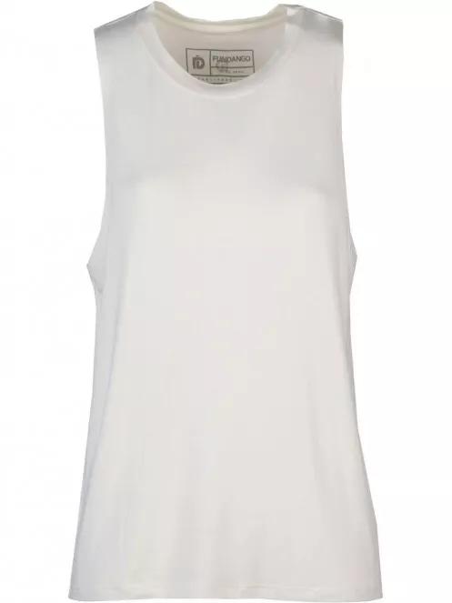 Fundango Neesa Loose Tank Top for women in white 7