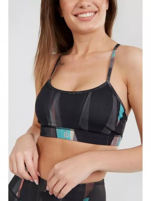 Fundango Cane Mid Support Sportbra for women in multicolor 4