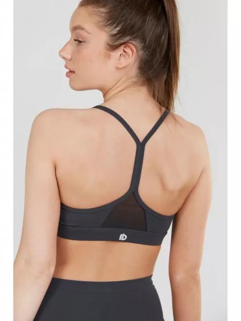 Fundango Cane Mid Support Sportbra for women in grey 3