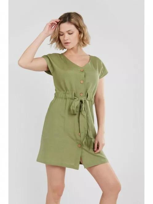 Fundango Bess Dress for women in oliv 2