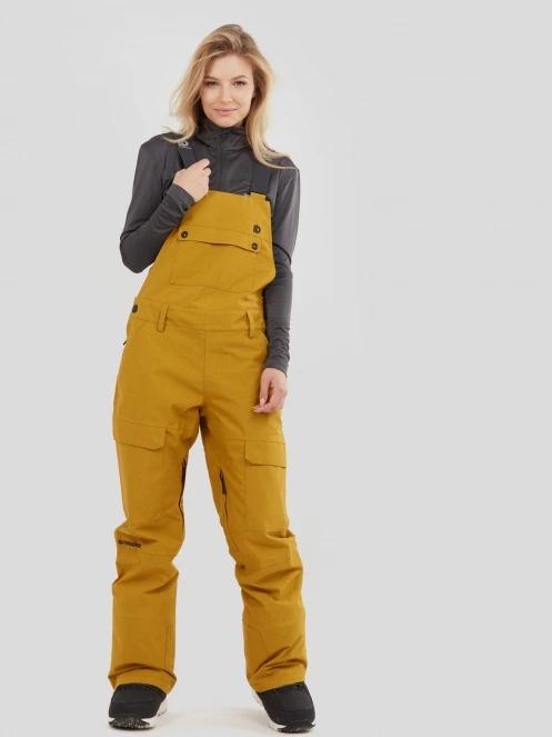 Fundango Sakura Bib Pants for women in brown 2