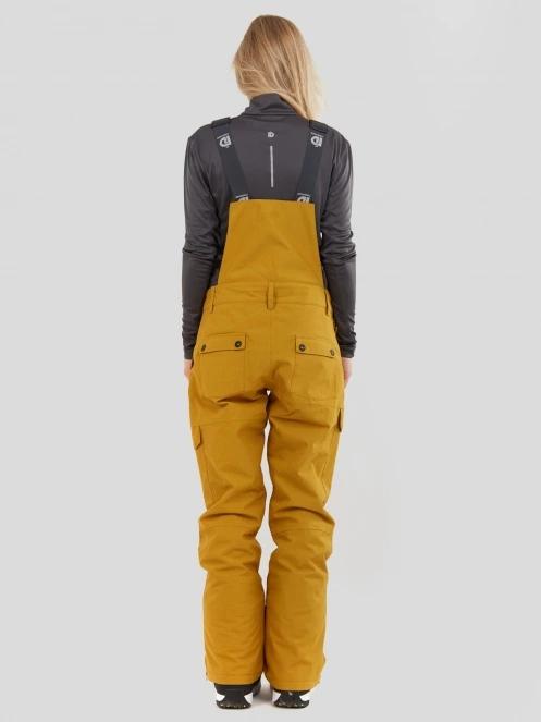 Fundango Sakura Bib Pants for women in brown 3