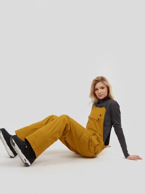 Fundango Sakura Bib Pants for women in brown 6