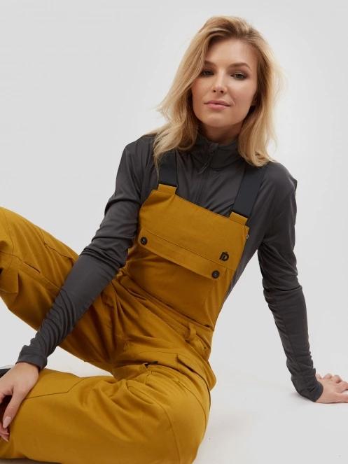Fundango Sakura Bib Pants for women in brown 7