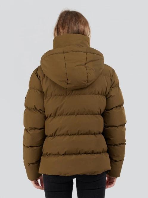 Fundango Amber Padded Jacket for women in oliv 3