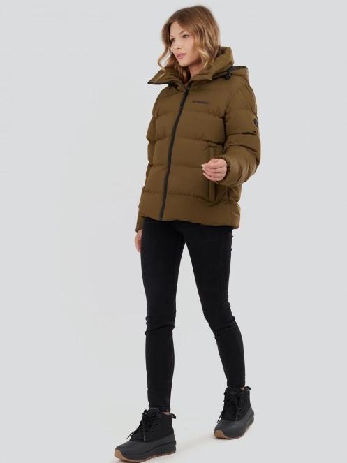 Fundango Amber Padded Jacket for women in oliv 4